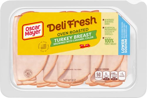 Oscar Mayer Deli Fresh Lower Sodium Oven Roasted Turkey Breast Lunch Meat thumb #1