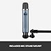 Blue Ember XLR Condenser Mic for Recording and Streaming, Custom Cardioid Capsule and Mic Stand Mount, Gray