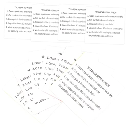 Totority 10pcs Transparent TPU Repair Patch Kit for Inflatable Products and Leakproof Stickers for Tents Air Mattresses and Clothes Easy Peel and Stick