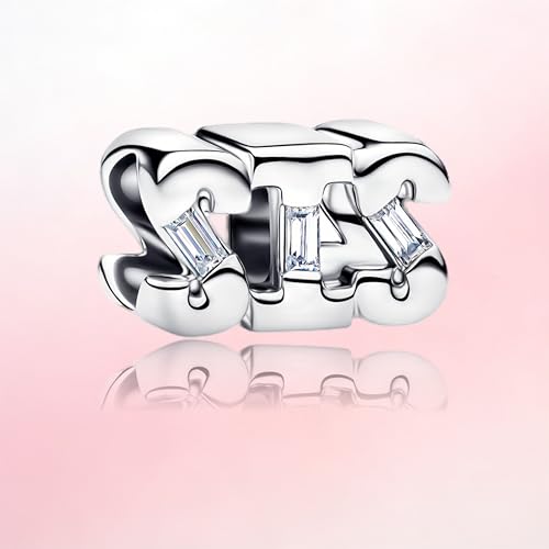 Image of Mom Family Charms Bead for Bracelets and Necklaces Jewelry Charm for Women Valentine Mother's Day
