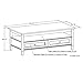 SIMPLIHOME Warm Shaker SOLID WOOD 48 inch Wide Rectangle Rustic Coffee Table in Tobacco Brown, for the Living Room and Family Room