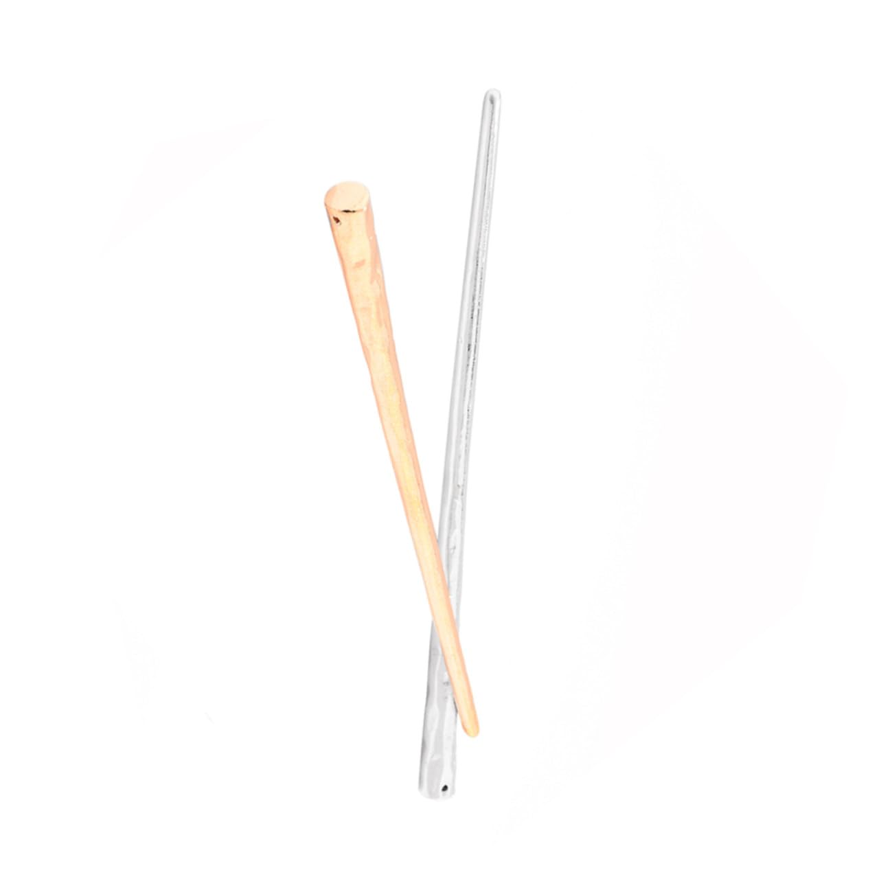 PLAFOPE 2 Stück Teiliges Haarschmuck Haarnadeln aus Legierung für Dutt und Chignon Einfaches Design Praktisch und Vielseitig für Frauen mit Lockigem Glattem oder Welligem Haar Gold und