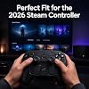 Funda Protectora para Steam Controller 2 2026, Cubierta de Silicona Suave, Carcasa Negra Antideslizante y a Prueba de Golpes para Protección Completa, Accesorios para Steam Controller 4