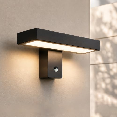 EBION 24W LED Outdoor Wall Light with Motion Sensor,IP65 Outside Lights