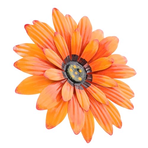 Decoración de pared con flores de metal jojofuny para un salón moderno y elegante