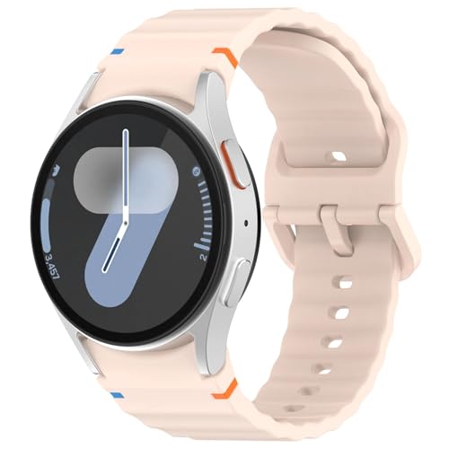 [�����ȓX] �ɓK��Samsung Galaxy Watch 7/FE/6/5/4 44mm 40mm 5 Pro Wave�u���X���b�g Galaxy Watch 6 Classic 47mm 43mm�o���h�ɓK������V���R���X�g���b�v(Pink)