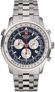 Swiss Alpine Military Herren Uhr Chronograph Analog Quarz 7078.9135SAM Edelstahl