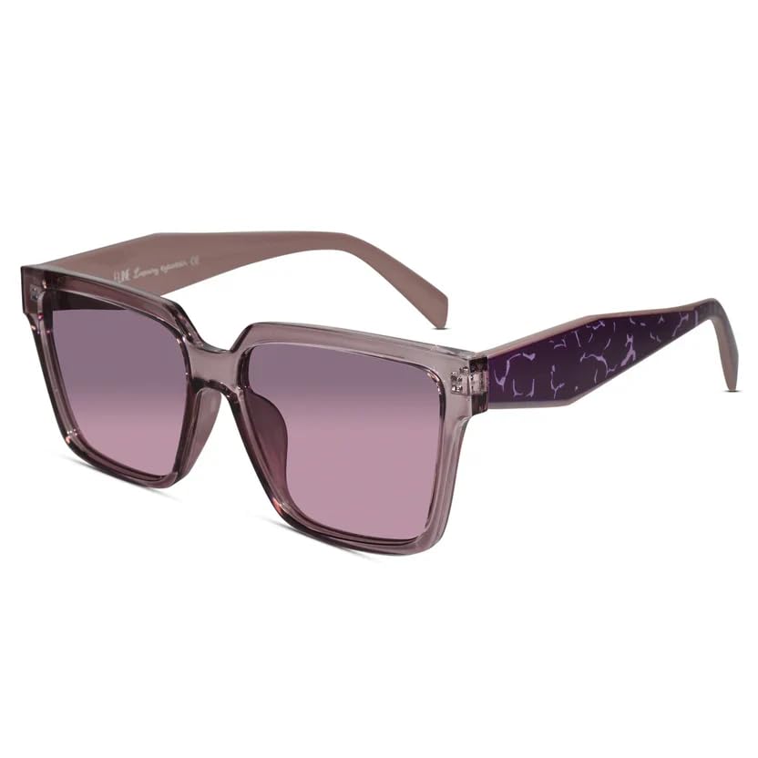 Candy Bold Rectangular Sunglasses for Women | Luxury UV Protected Fashion Sunglasses | Stylish Lightweight Designer Shades for Driving, Travel, Beach & Outdoor Wear-image-9