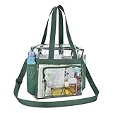 USPECLARE Clear Bag for Stadium Events, 12x6x12 Transparent Stadium Messenger Bag for Concerts, Work, Sports Games, Gym