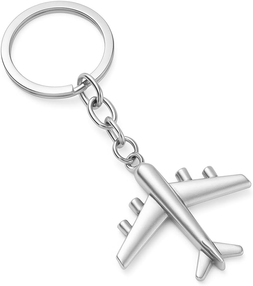 Airplane Keychain, Travel Keychains Bag Charms for Women Men
