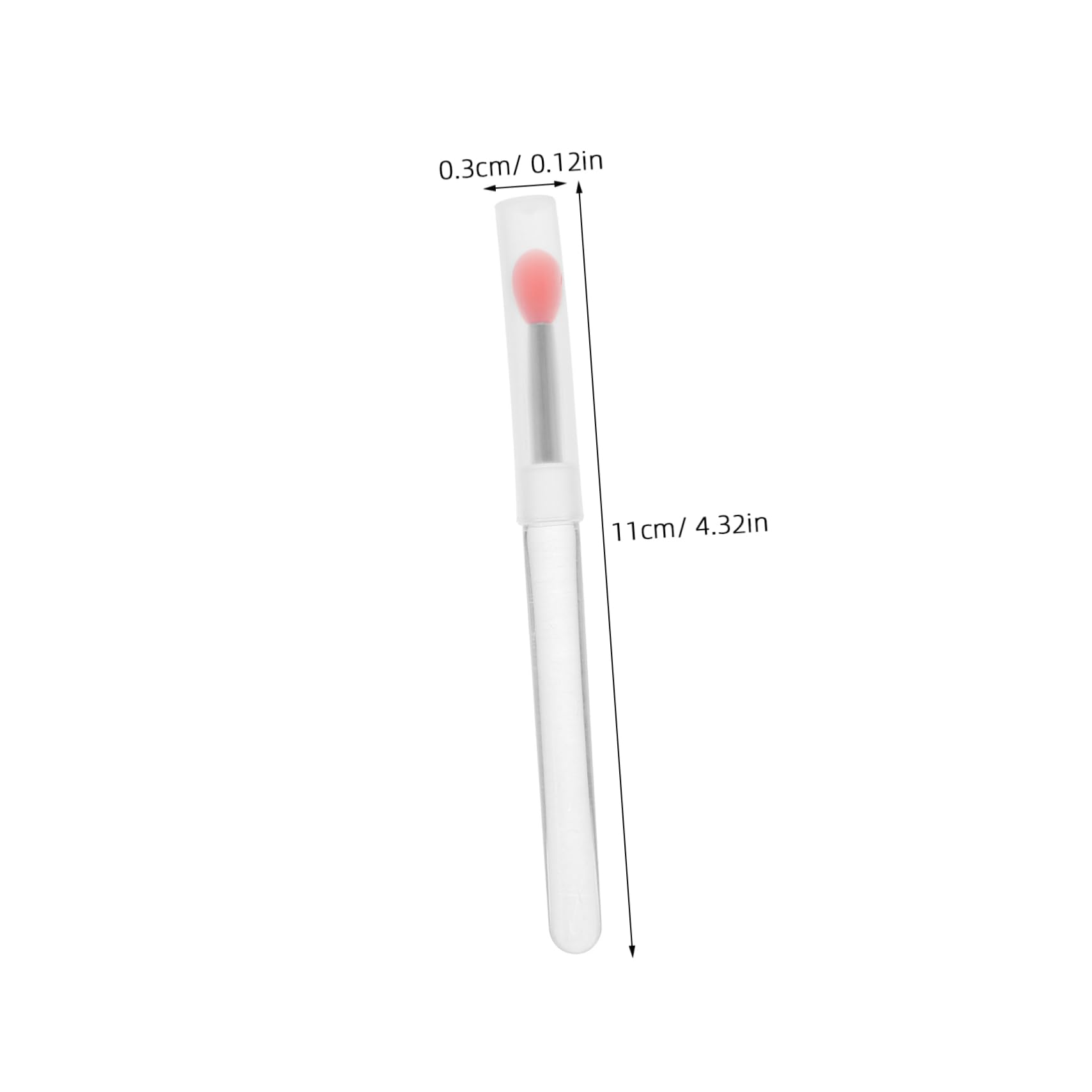 Gogogmee 10pcs Mini Silicone Lip Brush Set Travel Friendly Lipstick Applicator with Cover Easy to Clean Reusable Swabs for and Eyeshadow Blending