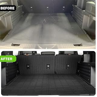 Liizoo Cargo Liner for Honda Passport 2026 All Weather Cargo Mat, Fit TPE Anti-Slip Car Seat Back Protector Accessories (with Backseat Mat)