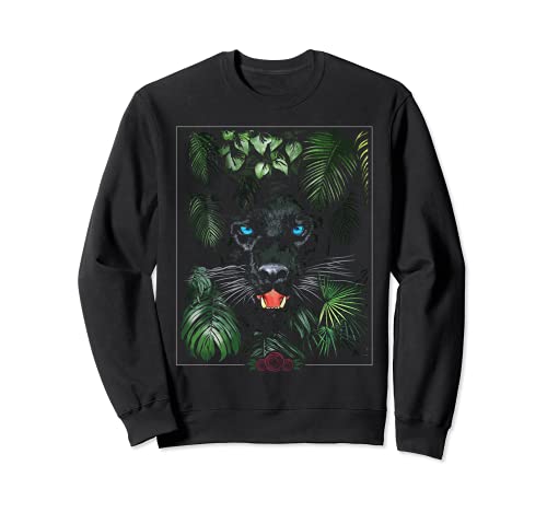 Image of Panther Wildlife Nature Spirit Animal Totem Black Jungle Sweatshirt