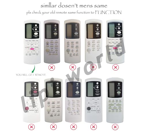 Image of LipiWorld 88A AC Remote Control (Old Remote Exactly Same Remote Will Only Work) Compatible for Lloyd AC Remote