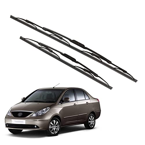 Image of Kylo Windshield Wiper for Tata Manza /Conventional and Traditional Metal Type Windshield Water Repellency Scratch Proof Metal Wiper Blades Suitable for Tata Manza(Driver Side 24 inch, Passenger Side 15 inch)