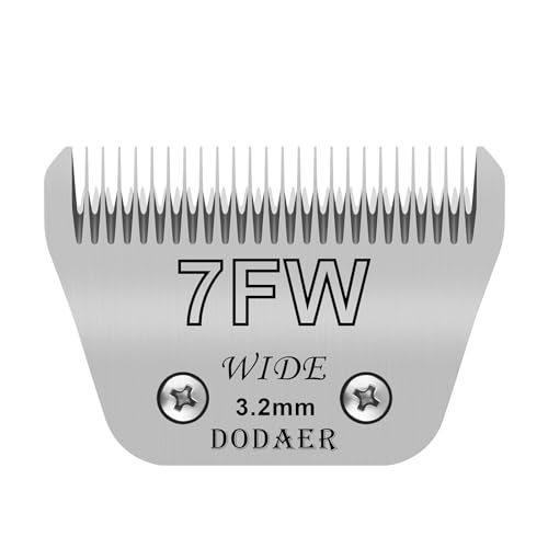 Image of 7FW Dog Grooming Wide Blades,Compatible with Andis,Oster A5,Wahl KM10 | Cut Length 1 /8 inch(3.2mm)