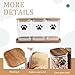 Morezi Dog Treat Container airtight Treats jar for countertop Closet Dog Food Storage 3 Jars with Tray Great for organizing pet Dogs Cats Birds Animal Food Treats Snack Khaki Bar