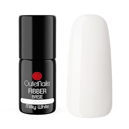 Fibber Base Milky White 11ml - Base de uñas - Base Builder - Esmaltado permanente - Uñas de Gel - Outlet Nails