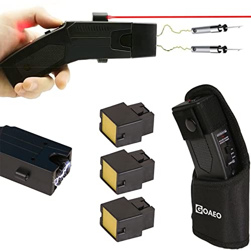 Self-Defense Heavy Duty Stun Gun for Men & Women,15 Foot Range,1.80 µC Painful Charge,LED Flashlight,Safety Switch