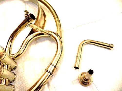 Im Indian Handmade Brass Finish 4 Valve Sousaphone Brass Made Tuba Mouth Piece With Bag #TOP6