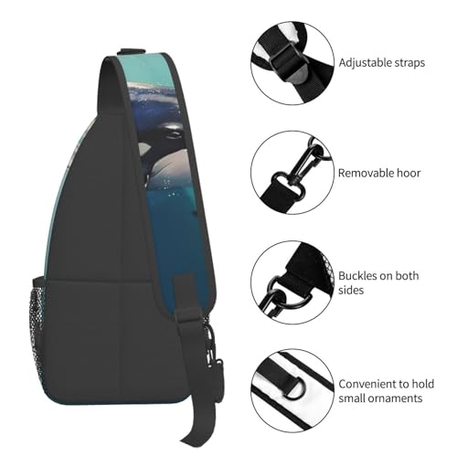 Bolso Sling para hombre y mujer tipo mochila de pecho miniatura 4