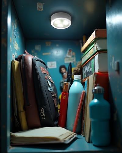 EZVALO Puck Lights with Remote,1200mAh Rechargeable Tap Light,RGB Display Lighting, Wireless Closet Light,Under Cabinet Lighs,Sitck On Lights for Halloween Decorations, Kitchen,Closet,Pantry(6 Packs) image 6