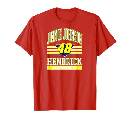Jimmie Johnson 48 Red Hendrick Motorsports Licensed T-Shirt