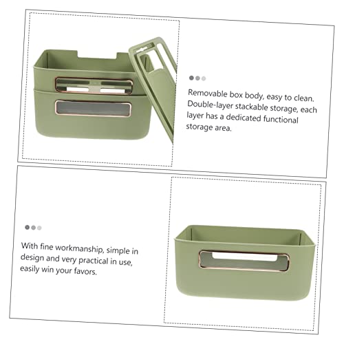 Boîte de rangement pour câbles et routeur avec fenêtre visible et boucle de fixation