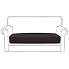 Easy going stretch loveseat cushion cover sofa cushion furniture protector sofa seat sofa slipcover sofa cover soft flexibility with elastic bottomloveseat cushion chocolate  urban country home decor