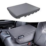 KBH Center Console Armrest Cover Replacement for Dodge Ram 1994-2001, Vinyl Leather Upholstery, Anti-Scratch, Dark Gray (Fits 19'x15' Jump Seat Console Only)