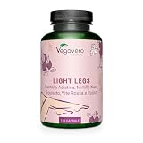 Vegavero Circolazione Gambe | 120 capsule | 100% NATURALE con Centella Asiatica, Mirtillo Nero, Equiseto, Vite Rossa e Rusco | Integratore per Pesantezza, Microcircolo e Capillari | Vegan