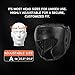 RAYTOS Boxing Headgear - Premium Head Gear for Boxing Men - Lightweight 7.4oz Sparring Headgear with 180° Vision | Stays Secure When Rolling | Youth & Adult Training for MMA, Muay Thai, Kickboxing