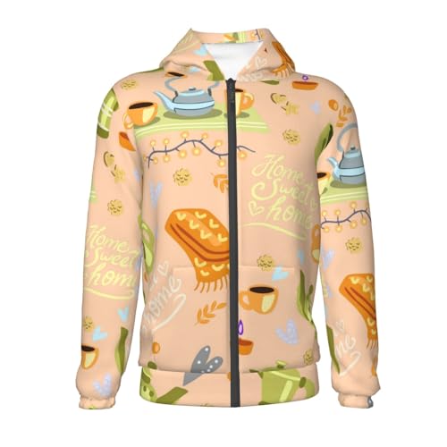 Scandinavian Style Hygge Kids Pullover Hoodies Boys Zip Up Sweatshirts Girls Athletic Clothes with Pocket2