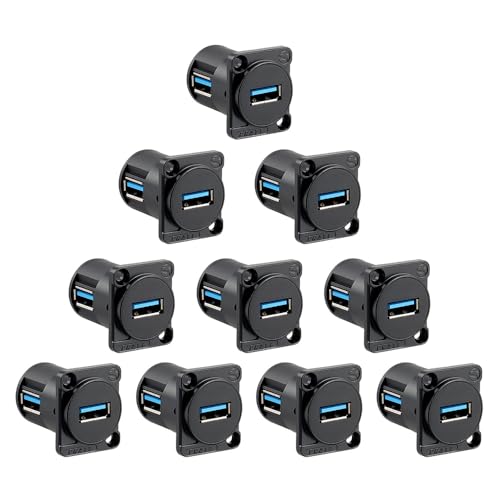 Adaptateur passe-paroi USB 3.0 coudé pour optimiser l'espace de votre bureau et PC