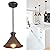 Tarentlight Max 58”Ht Adjustable Tube Mini Pendant,Vintage Hammered Pattern Cast Aluminum Shade,1-E26 Classic Lamp,Oil Rubbed Bronze Farmhouse Hanging Light for Kitchen Island,Entryway,Dining Room.