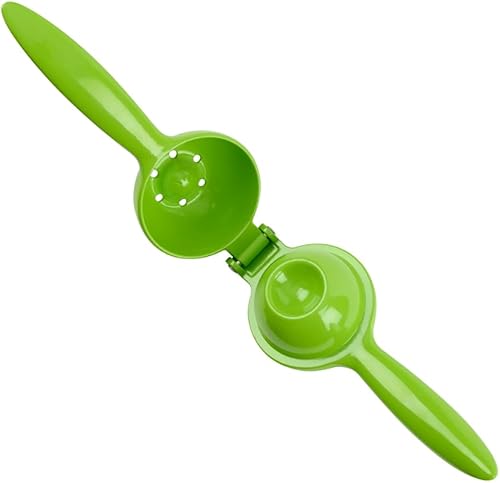 Miniatura 2 de SKYREN Exprimidor manual de cítricos fundido a presión de alta resistencia, exprimidor de mano verde lima con asas de agarre cómodo, prensa de limón
