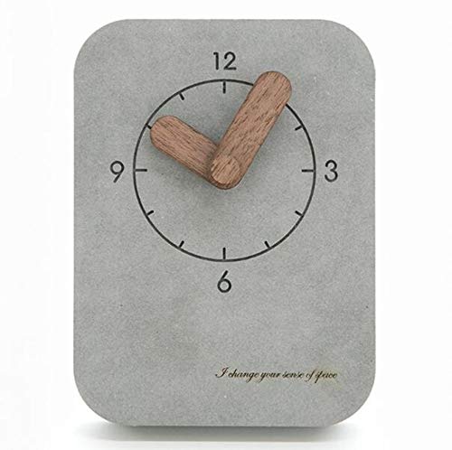 JIAJIA Reloj Europeo De Sobremesa, Reloj De Sobremesa, Reloj, Reloj De Pared Creative Pendulum, 4 Pulgadas, Gris