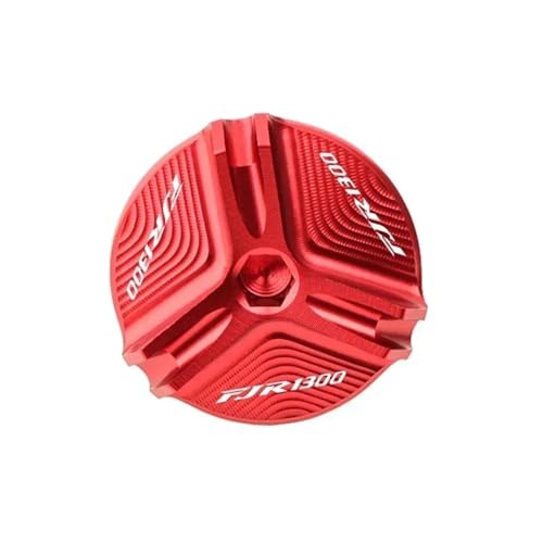 Tapa de llenado de aceite CNC en aluminio rojo para moto Yamaha FJR1300
