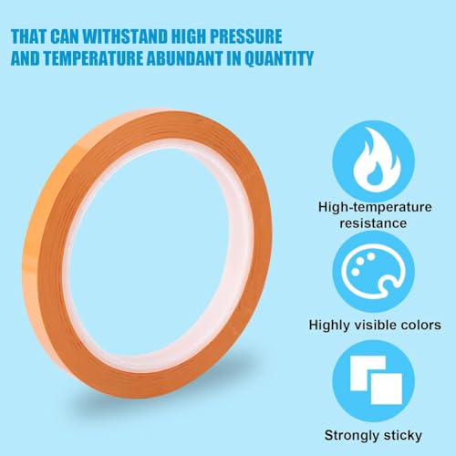 Sudemota 8 Rollen Instrumenten-Identifikationsband, Autoklavierbar, 270 Fahrenheit 216 Ft/LX 0,4 In/W