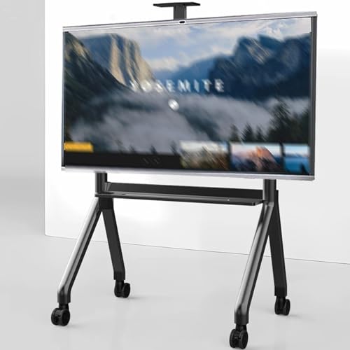 Soporte móvil para TV con altura ajustable y ruedas miniatura 1