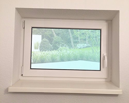 Kellerfenster aus Kunststoff in Weiß, BxH: 70×45 cm, DIN Rechts, 2-fach Verglasung