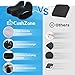 CushZone Seat Cushion, Memory Foam Office Chair Seat Cushion for Office Chairs/Car/Long Trip/Desk Chair/Gaming, Extra Large Size for Sciatica & Hip & Tailbone Pain Relief, Sciatica Support (Black)