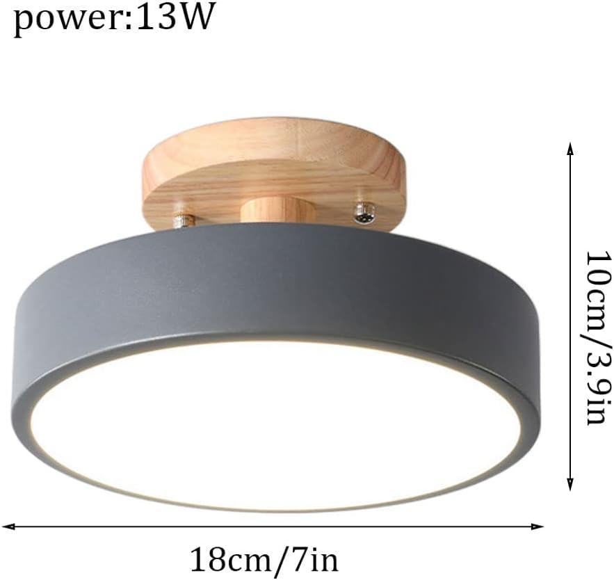 Suspension LED blanche économie énergie plafonnier rond salon gris