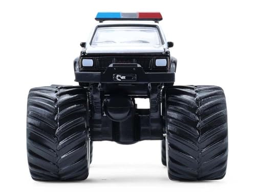 1990 S 15 Monster Truck Negro y Blanco 1/64 miniatura 4