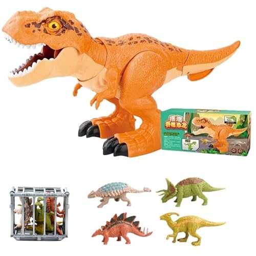 Dinosaur Toys for Kids 3-12 Realistic Tyrannosaurus Rex with Roar Sound Articulated Joints Swing & Chomp Action Figure Birthday Gift for Boys Girls