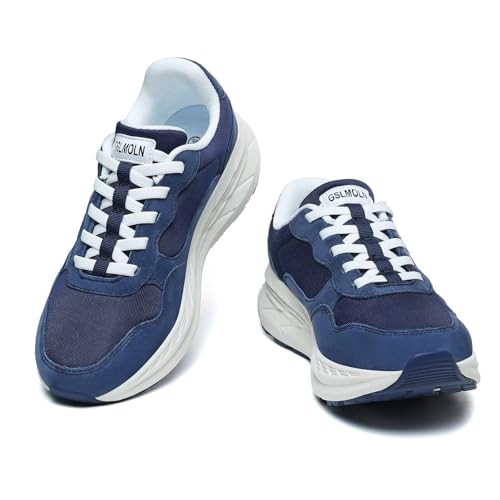 Image of GSLMOLN Women's Casual Walking Shoes Breathable Non Slip Tennis Cushion Fashion Gym Sneakers