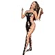 V-Ting Sexy Dessous für Damen Nahtlose Bodystocking Catsuit ouvert Women Baby Doll Sexy unterwäsche Kleid Fishnet Negligees Lingerie Nachtkleid Sleepwear Im Schritt offen für Sex