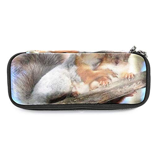 Preisvergleich Produktbild Personalisierbares farbiges Federmäppchen, Kapazität, Stifteetui, Doppelreißverschluss, Schreibwaren-Tasche, Kosmetiktasche mit Fächern für Mädchen, Jungen und Erwachsene