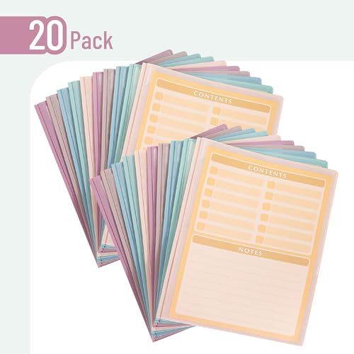 image for Mr. Pen- Plastic Folders with Pockets and Prongs, 20 Pack, Letter Size