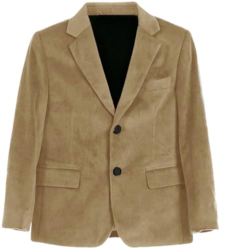 Boys Sport Coat Velvet Blazer Vintage Jacket Suits Kids Toddler Two Button Wedding Party Prom